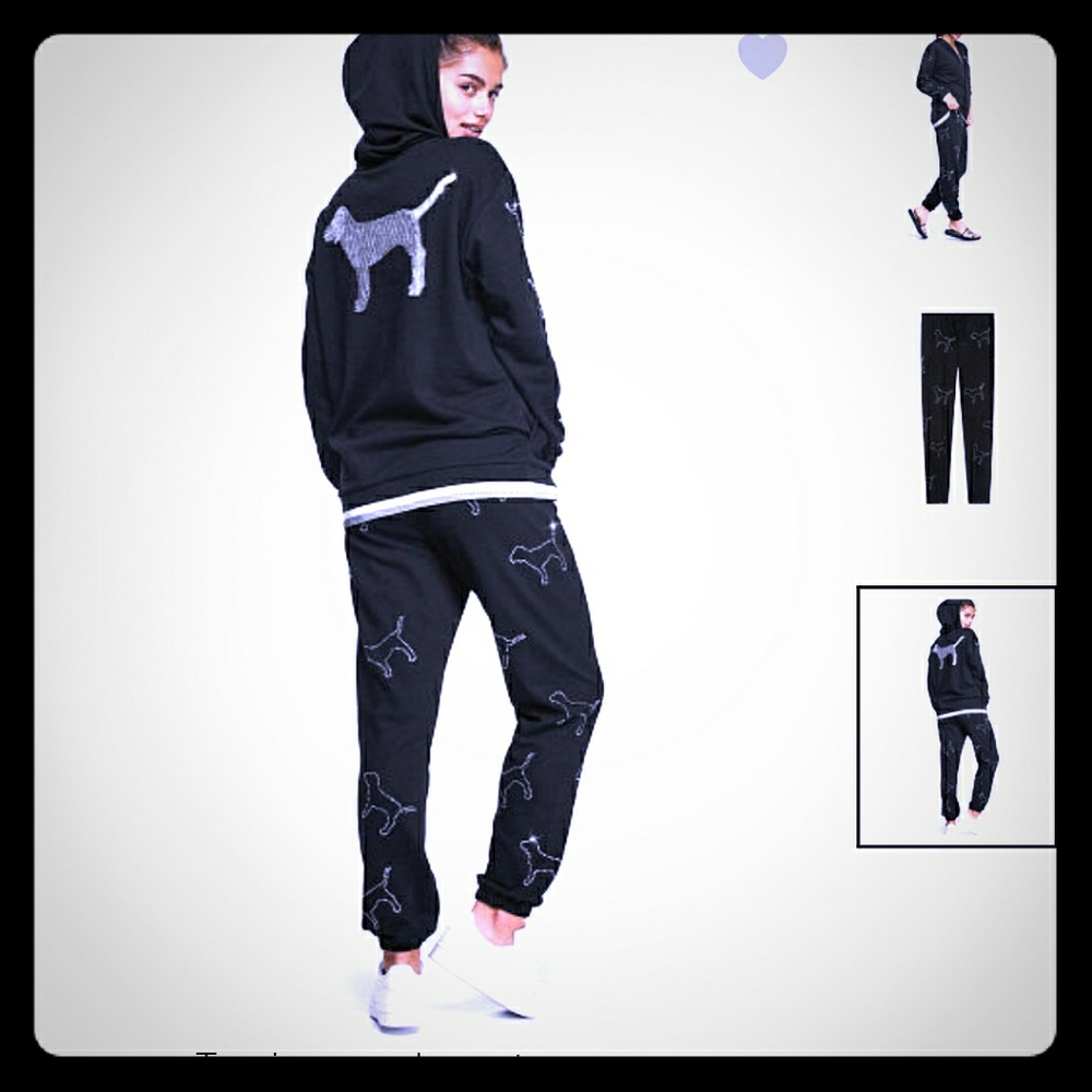 Bling bling joggers and half zip pull over